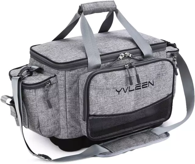 YVLEEN Fishing Tackle Box Bag - Outdoor Large Fishing Tackle Storage Bag - 100%