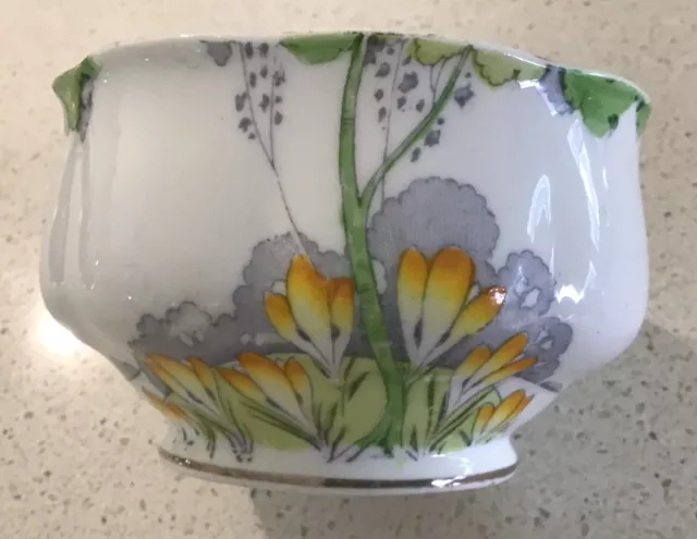 Vintage Royal Albert Crown China Sugar, Sweet or Nut bowl, “Autumn Crocus”, Eng.