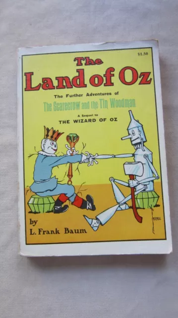 Old SC Book The Land of Oz by L. Frank Baum Mid Century GC