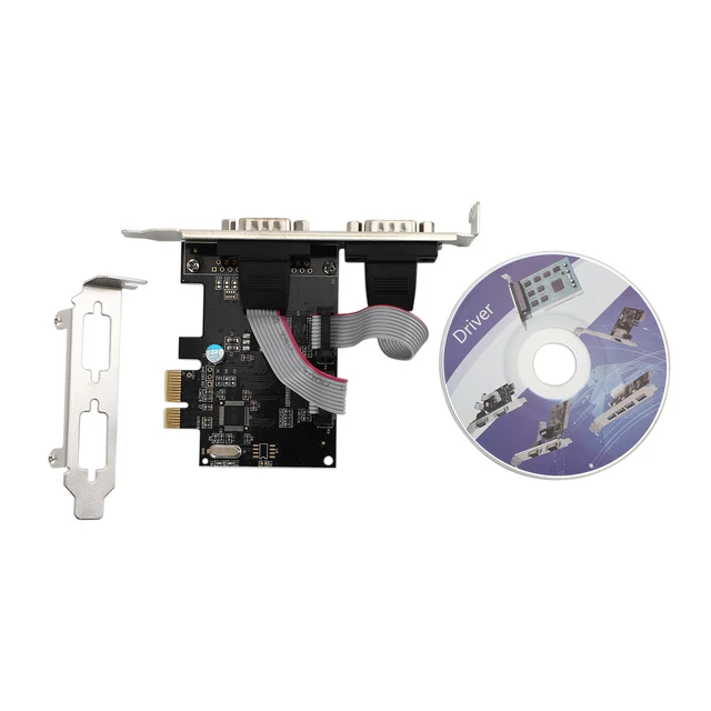 PCIE To 2-Port Dual RS232 Serial PCI-E Extender Board Adapter Card WCH382 Chip##
