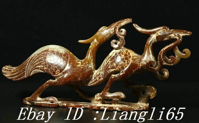 Statuetta Di Corvo In Legno Intagliata A Mano: Scultura In Miniatura Di Corvo Nero, Decorazione Gotica - Foto 6