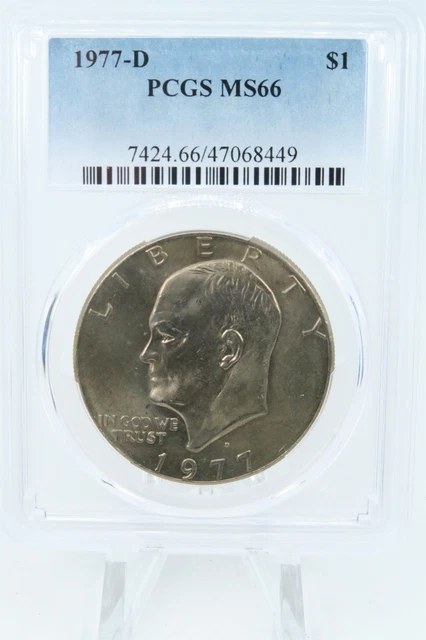 1977-D PCGS MS66 Eisenhower Ike Dollar Business Strike