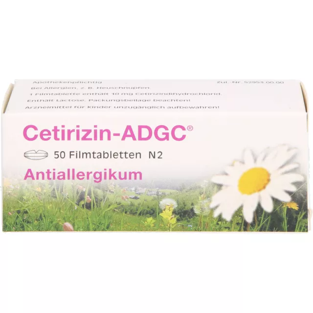 Cetirizin-ADGC Filmtabletten bei Allergien, 50 St. Tabletten 2662780