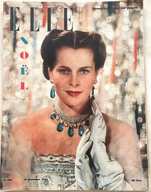 ELLE n° 108 du 16 Décembre 1947 revue ancienne de mode couture pour femme