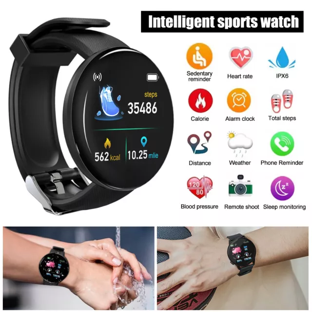 NUOVO SMART WATCH uomo donna orologio fitness tracker Bluetooth ...