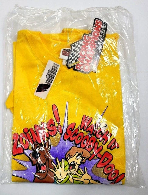 T-shirt Vintage NASCAR Cartoon Network Scooby-Doo - Taille L - 1999 - Occasion Très Bon état