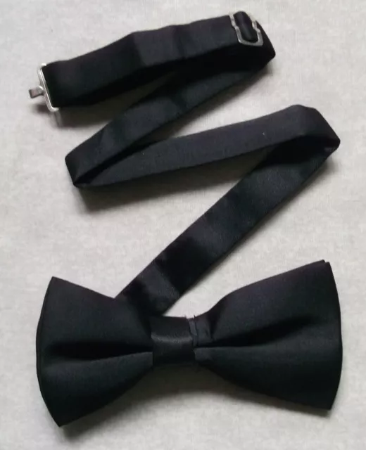 Bow Tie Mens Vintage Dickie Bowtie Adjustable Retro BLACK
