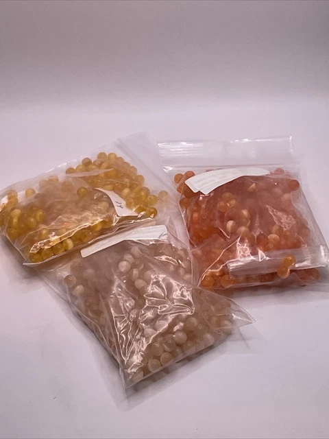 Loose Cat’s Eye Glass Peach Orange Colored Beads *Jewelry Making Lot Drilled 6mm