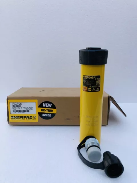 Enerpac RC 106 Trio Hydraulic Cylinder Single Acting 10 Ton Capacity 6" Stroke