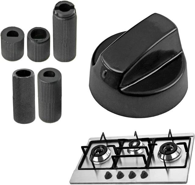 4 Manopole Per Fornelli A Gas Universali - Set Di Pomelli Da 6mm Per Cucina, Forno E Piano Cottura