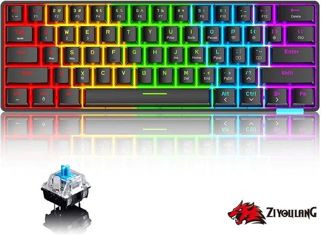 Wired/Wireless Bluetooth Dual-mode Mechanical Portable Keyboard for PC PS4 Xbox