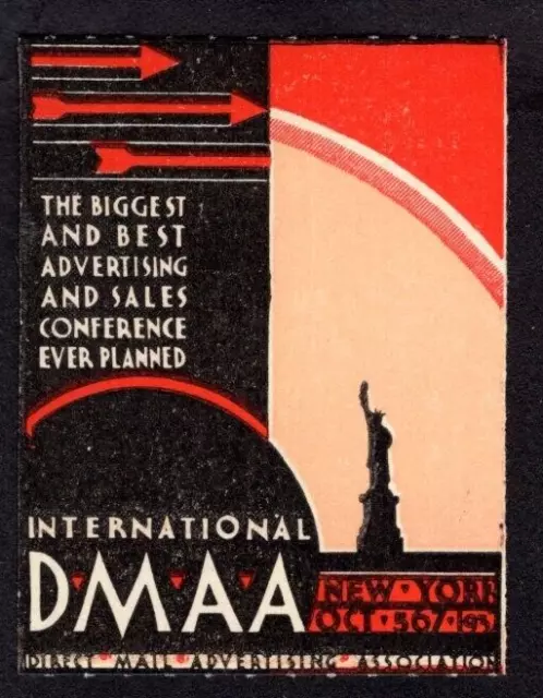 Aschenputtel Poster Stempel - USA New York Werbekonferenz DMAA - 48x50mm