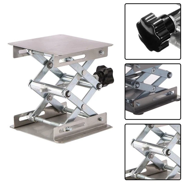 Piattaforma di sollevamento pezzi argento 1 pezzo 100 * 100 * 180 mm pezzi di ricambio alluminio