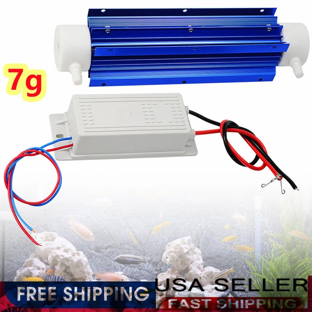 7G OZONE GENERATOR Quartz Tube Air Purifier Water Treatment With Power ...