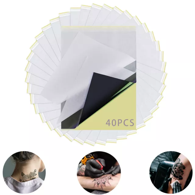 40x Tattoo Transfer Paper Stencil Carbon Thermal Tracing Profesional Tatoo Tools