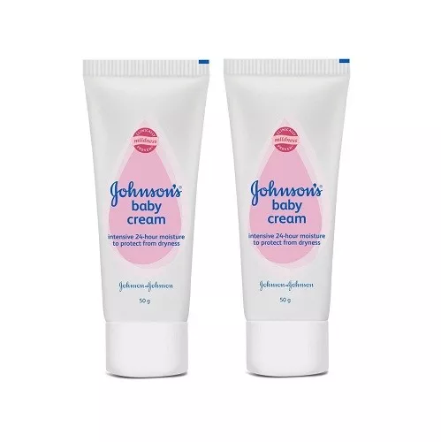 Johnson's Baby Cream (50g) (pack of 2) free shipping world