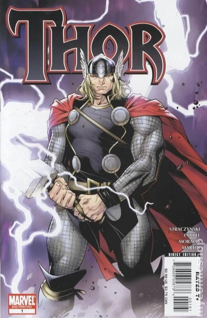 Thor #1 COIPEL Variant 2nd Printing VG 2007 Stock Image Low Grade