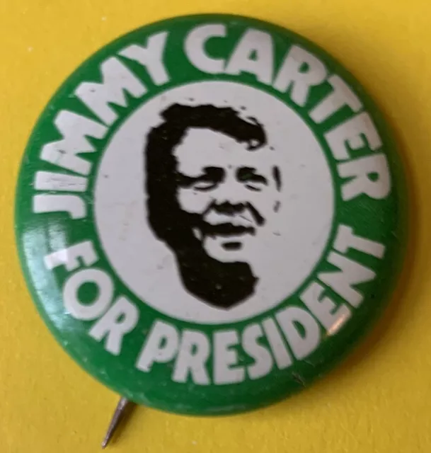 1976 Jimmy Carter Vintage US Political button pin Campaign badge Presidential 76