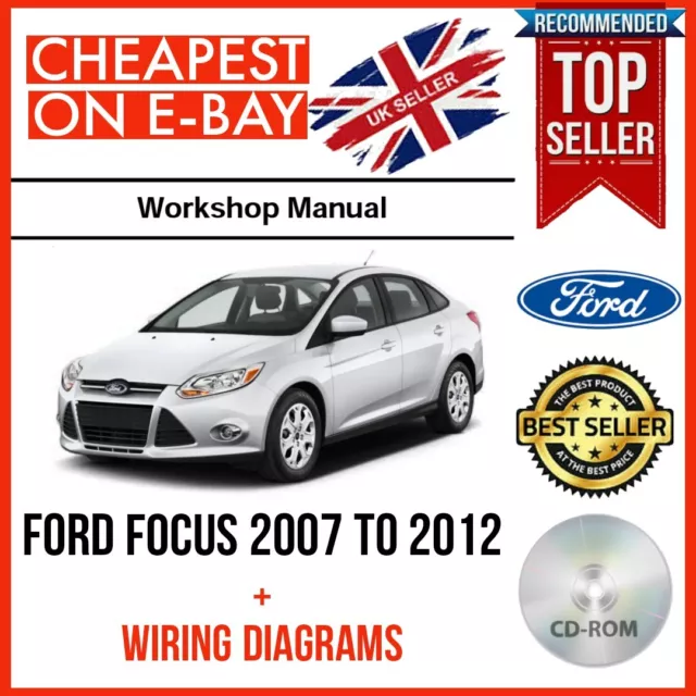 Official Ford Focus Workshop Service Repair Manual + WIRING DIAGRAMS  2007-2012