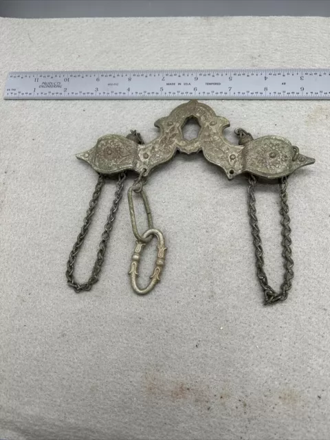 Brass 1881 Hanging Oil Lamp Chain Spreader