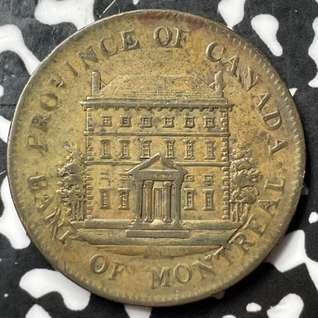 1844 Lower Canada Montreal 1/2 Penny Half Penny Token Lot#D5393