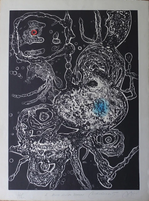 Joan Miro .Grabado Aguafuerte Carborumdun ,76 X56 Cm Opcion Certificado