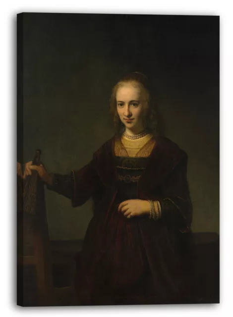 Lienzo/Marcos Estilo de Rembrandt - Retrato de una mujer