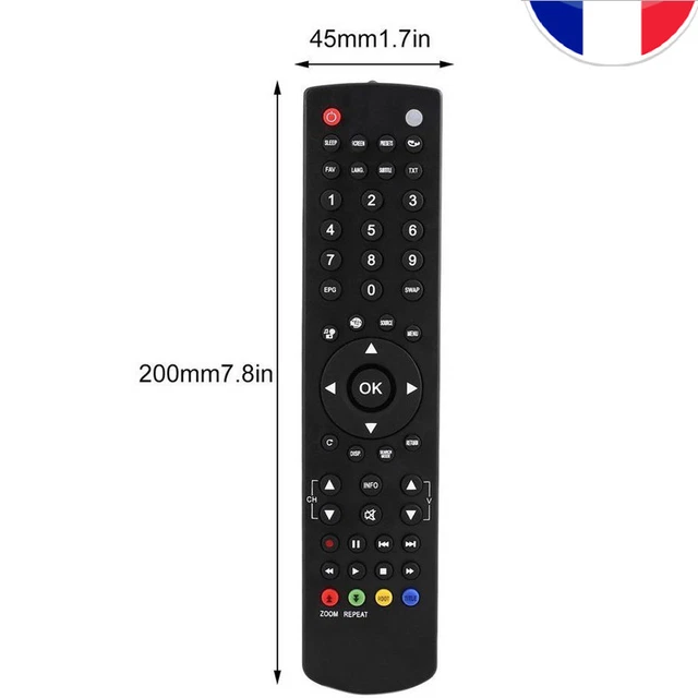 Télécommande Neuve Infrashop RC1205 - Compatible Techwood TC8110FHD847, TK2020LX, TK2245W Et Autres Modèles