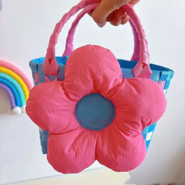 Flower Holiday Gift Bag Hand-woven Flower Bag Cute Tote Bag