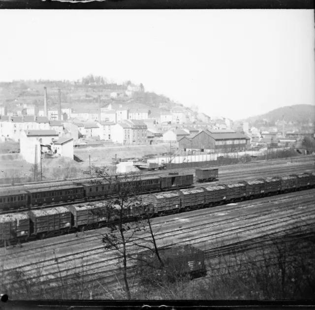 LONGWY 1909 - Négatif Verre - La Gare - 1245