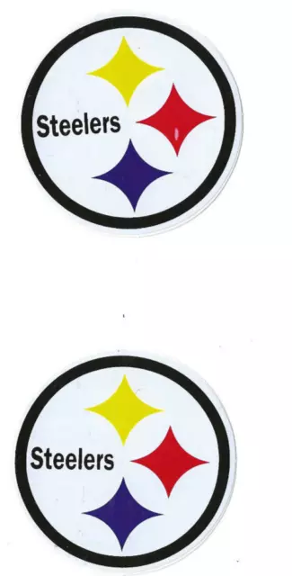 2 Stück Pittsburgh Steelers  Aufkleber Sticker  Emblem Logo 7,0cm Ø NFL Football