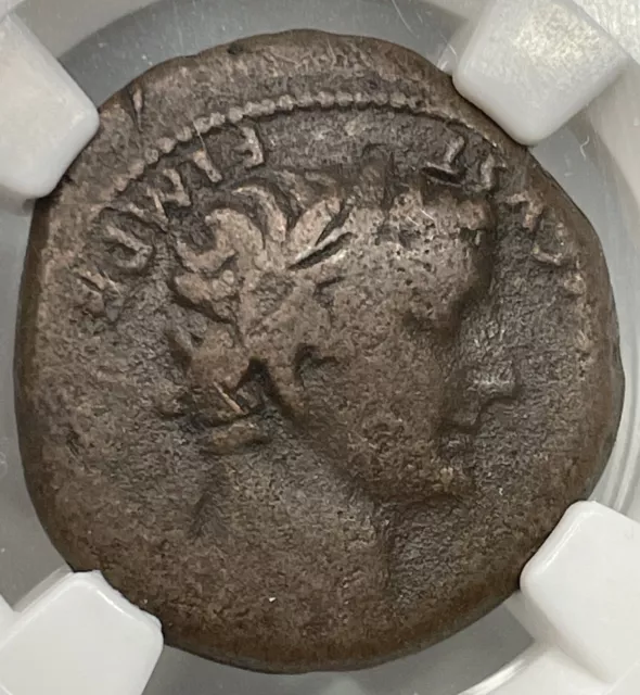 Roman Empire Tiberius AE As AD 14-37 as Imperator NGC F