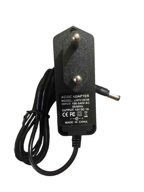 Adaptateur Secteur 12V/5V 2A 4 PIN - Remplacement Pour Lecteur Multimédia Storex MPIX-457