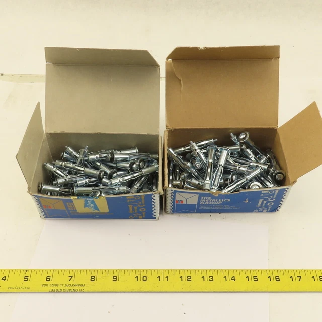 Metallics 1005   3/16" Hollow Wall Anchor Grip Range 5/8 x 1-3/16"  Lot Of 85