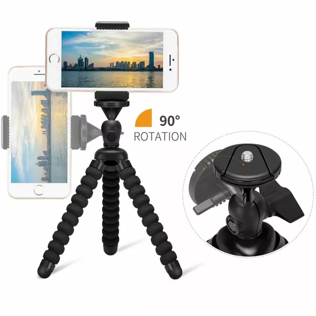 Tripod Stand Mount Flexible Mini Octopus Wraps for Camera or Phone Color Random.