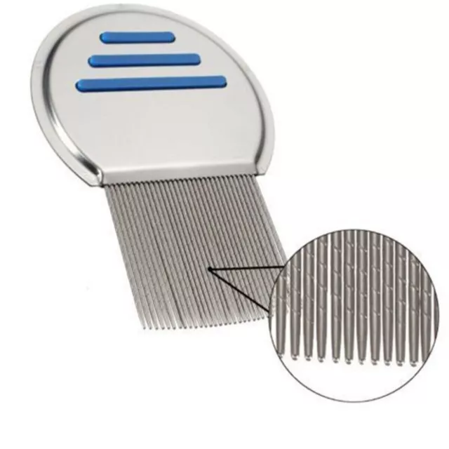 Lice Treatment Comb For Head Lice/Nit Lice Flea Removal Stainless Steel Lin