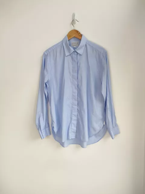 The Oxford Shirt Company Light Blue Cotton Long Sleeve Shirt  Size 16