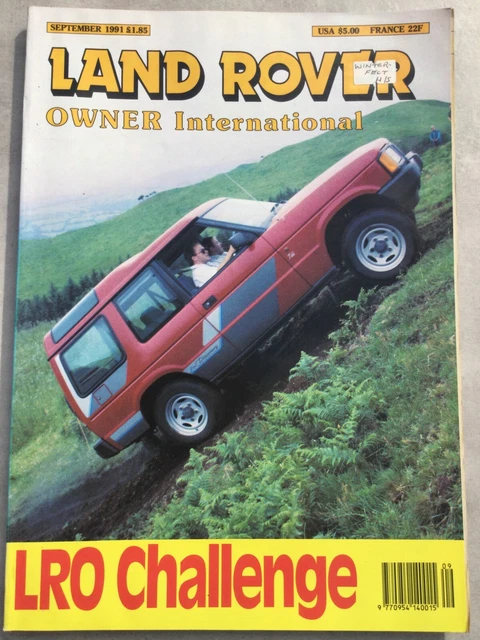 Pic Click Land Rover LAND ROVER OWNER International Magazine - September 1991 - LRO ...