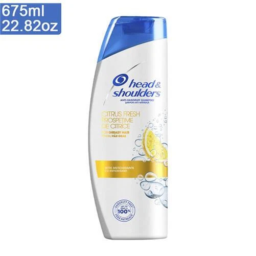 Head Shoulders Shampoo Citrus Fresh Greasy Hair Oil Control Anti-Dandruff 675ml