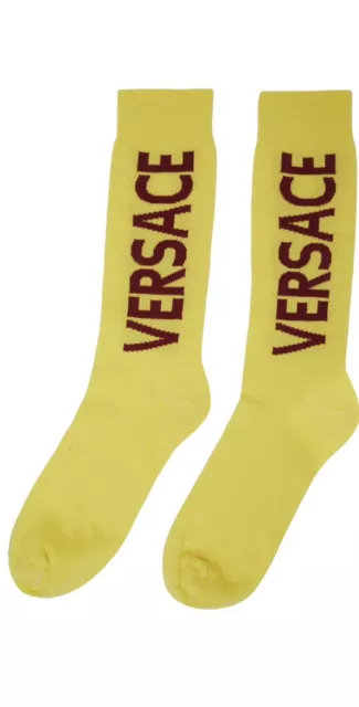 VERSACE Yellow Logo Socks