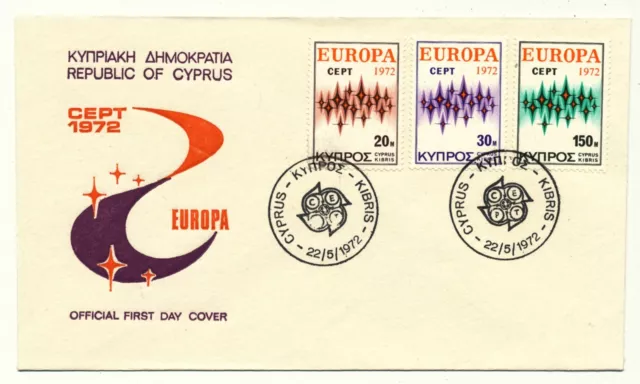 Zypern 1972 FDC Europa CEPT Michel Nr. 374-76