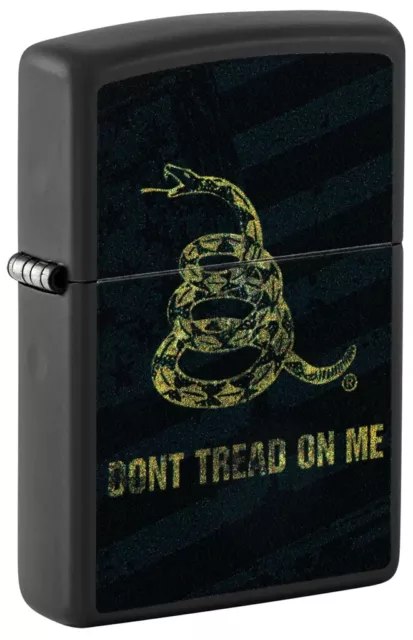 Zippo 48553, Don't Tread On Me-Gadsden Flag, Black Matte Lighter