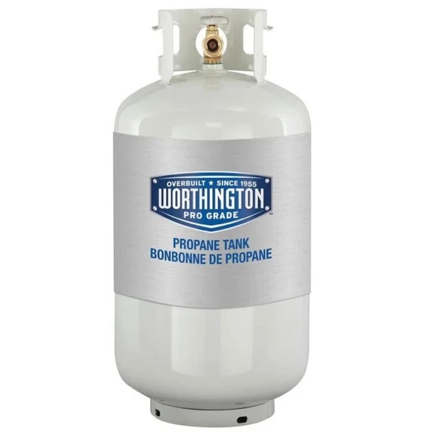 PROPANE TANK CYLINDER 40 Lb Vertical OPD Refillable Steel Gas RV BBQ