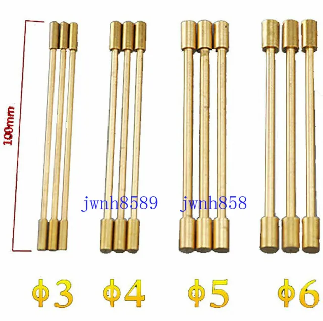 10PCS Φ3-Φ6x100mm Specialized & Oversized Brass Rod For Portable EDM New