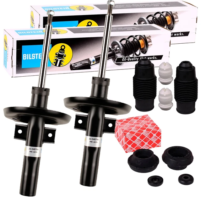 Kit Amortisseurs Avant BILSTEIN B4 + Supports FEBI - Pour AUDI A4 B8 / A5 8T - Neuf Sous Blister