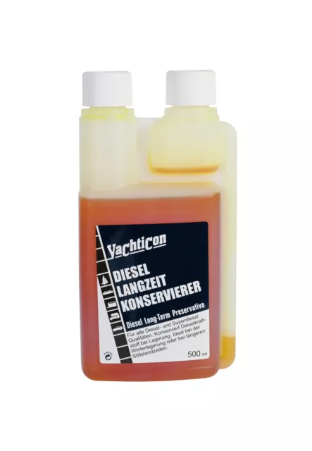 Yachticon Diesel Langzeit Konservierer 500ml - Kraftstoff Konservierung Winter