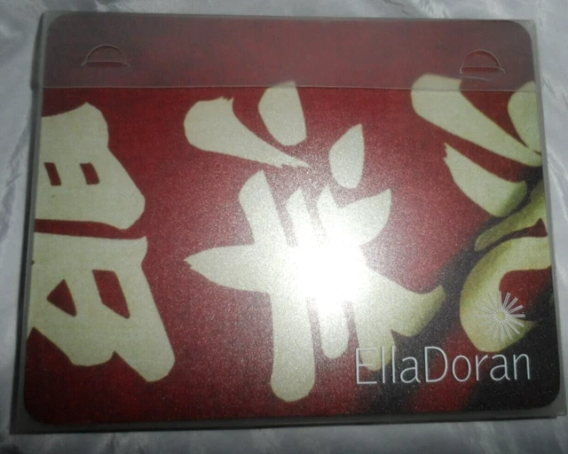 6 tapetes de mesa Ella Doran diseño oriental Japón trasero de corcho PVC 24x19 cm
