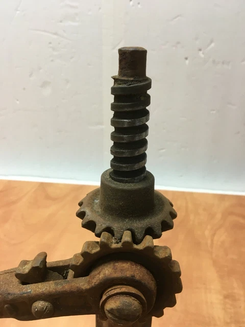 ANTIQUE ELITE Mfg. Co. Ashland O Screw Jack Patent May 12 1908 Working