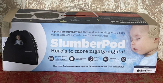 Slumber Pod Privacy Pod Blackout Canopy Travel Sleep Space Black New Open Box!