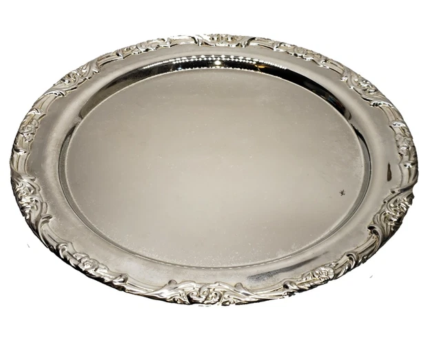 Vintage Godinger  Silver Plated Serving Tray 16"